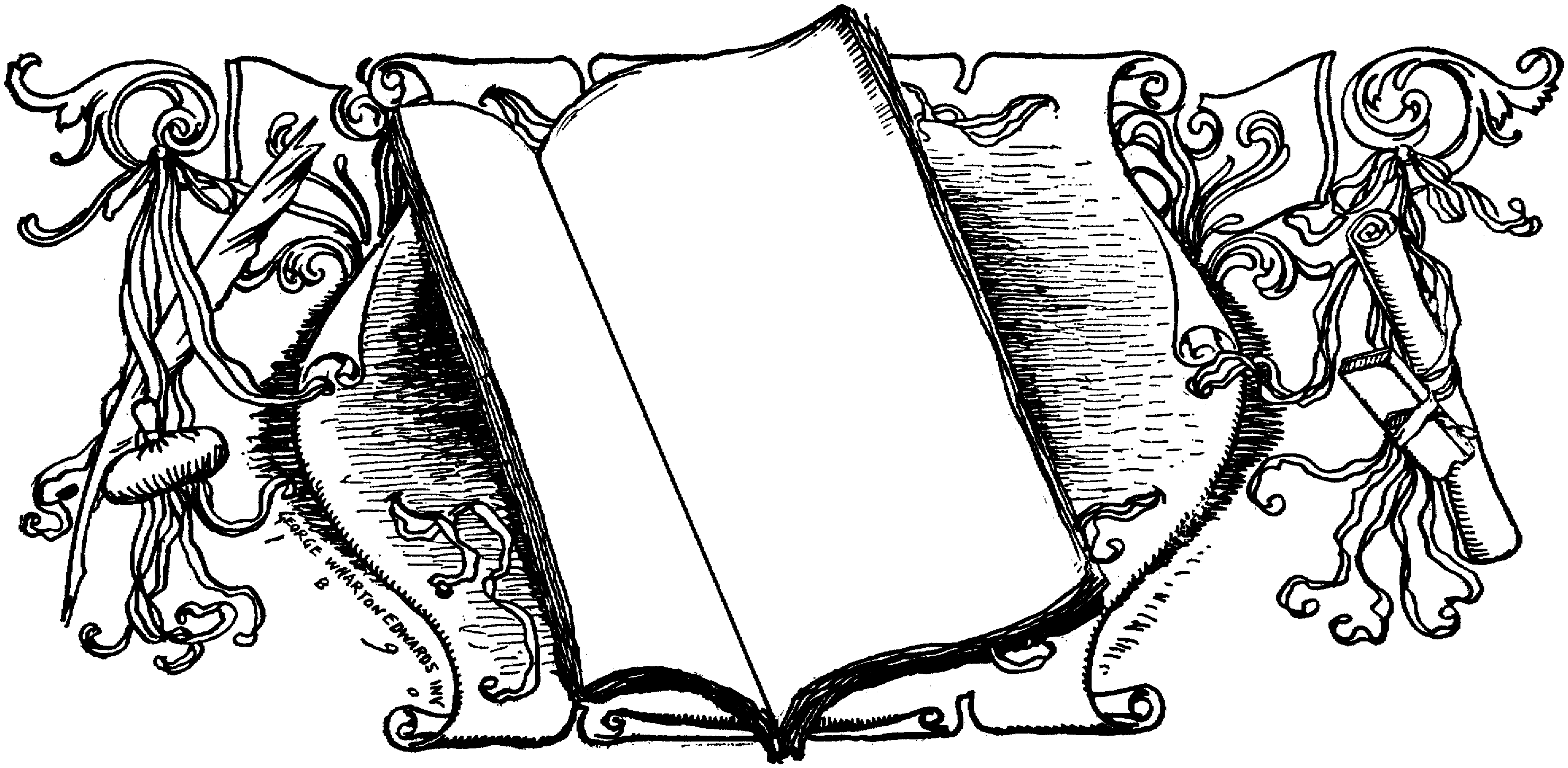 Старинная книга рисунок